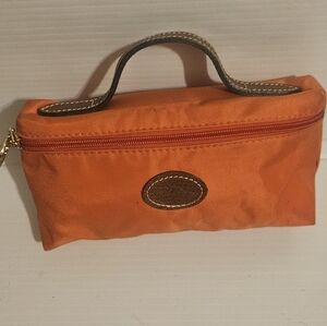 Longchamp Le Pilage Cosmetic Case Pouchette in Orange